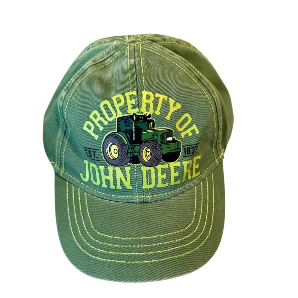 Property of John Deere Toddler One Size hat cap. Excellent preowned condition.